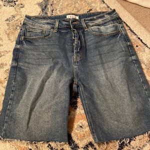 Denim Bermuda shorts
